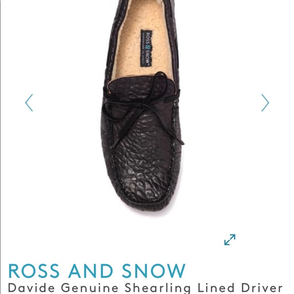 Ross & Snow Davide Genuine Shearling Lined Driver - Picture 12 of 13